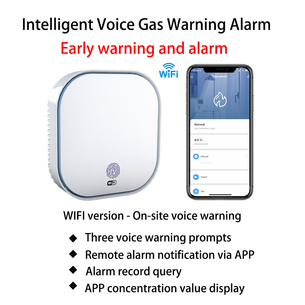 Smart Smoke Detector Wifi - Detector de Fumaça Inteligente WiFi Tuya,