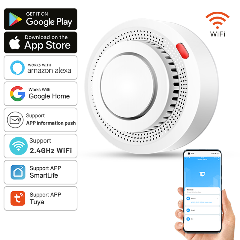 Smart Smoke Detector Wifi - Sensor de Fumaça Inteligente Tuya WiFi,