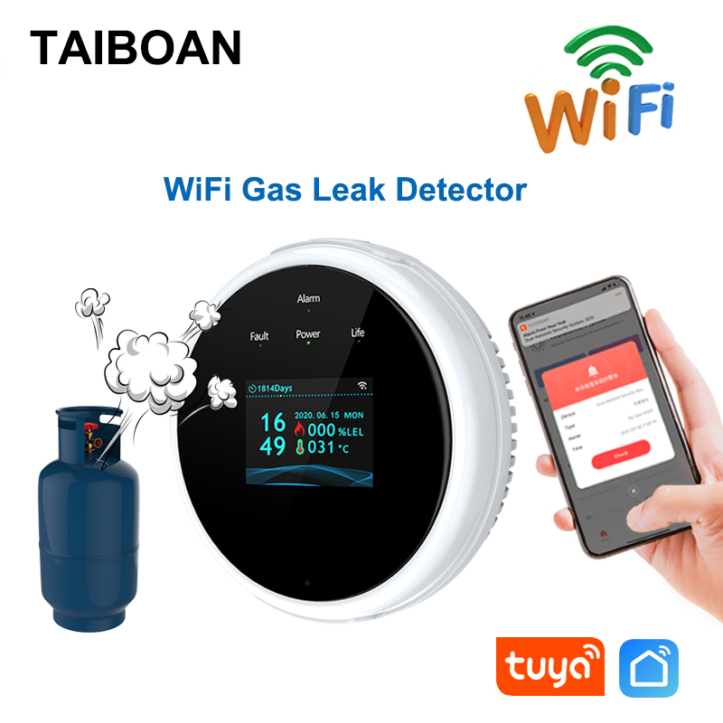 Smart Gas Leak Detector Lpg - Taiboan wifi gás lpg sensor de