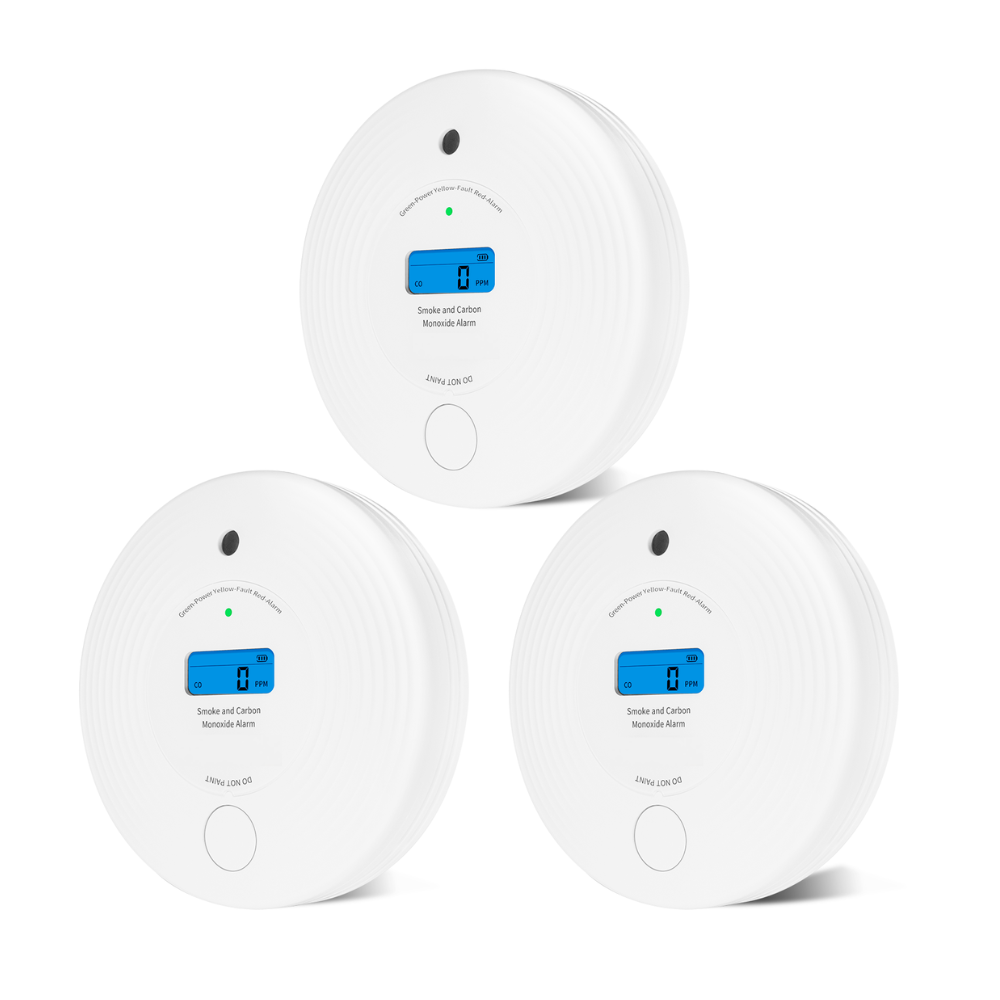 Smoke Alarm 10 Year Battery - Detector de fumaça combinado e detector
