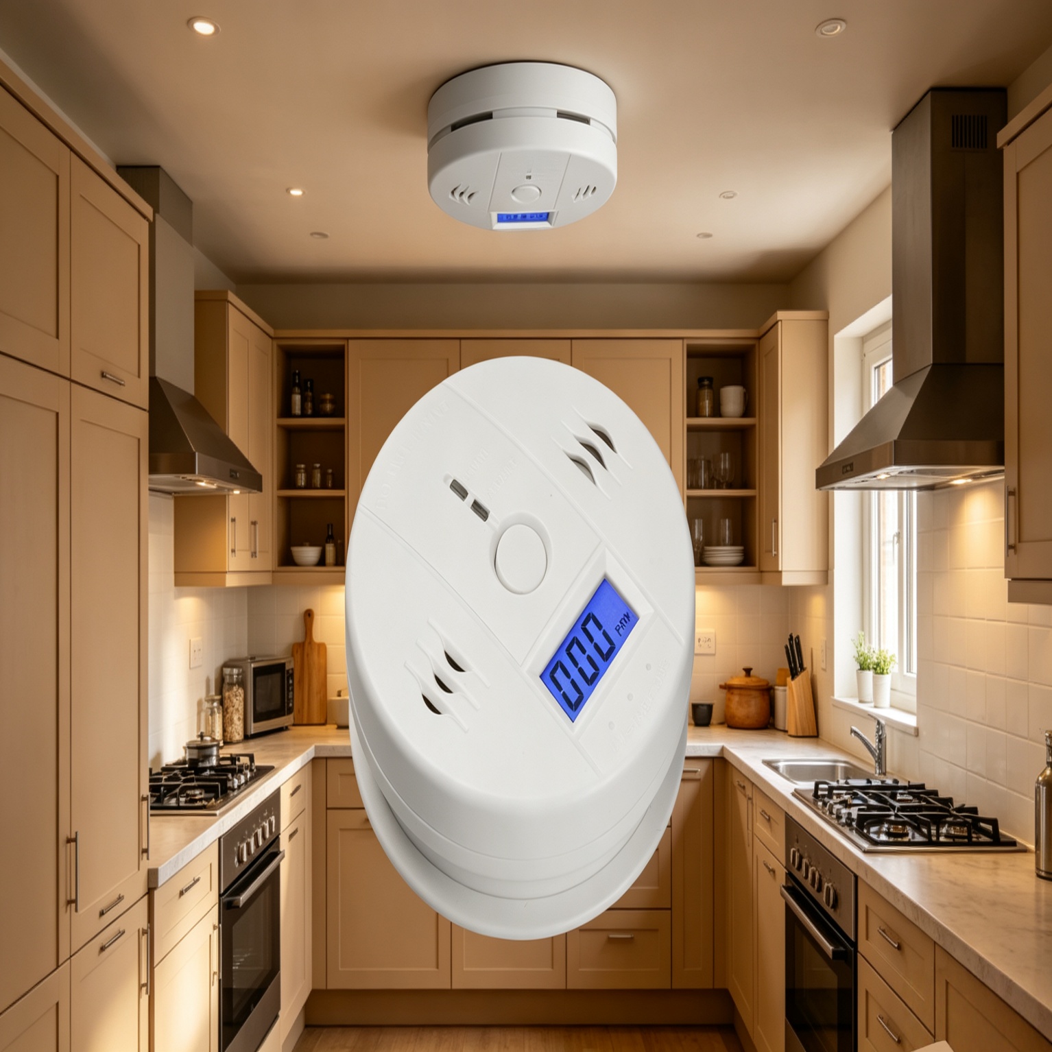 Carbon Monoxide Detector Combo - Alarme de Monóxido de Carbono Montado