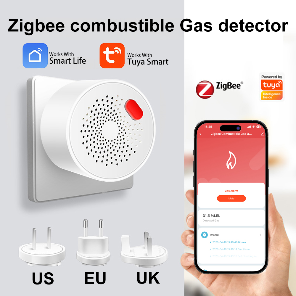 Smart Gas Leak Detector Lpg - Detector de Vazamento de Gás Combustível