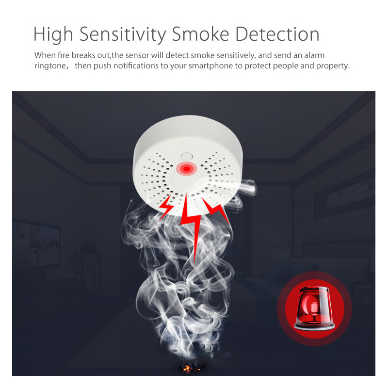 Smart Smoke Detector Wifi - Detector de Fumaça Inteligente Tuya WiFi