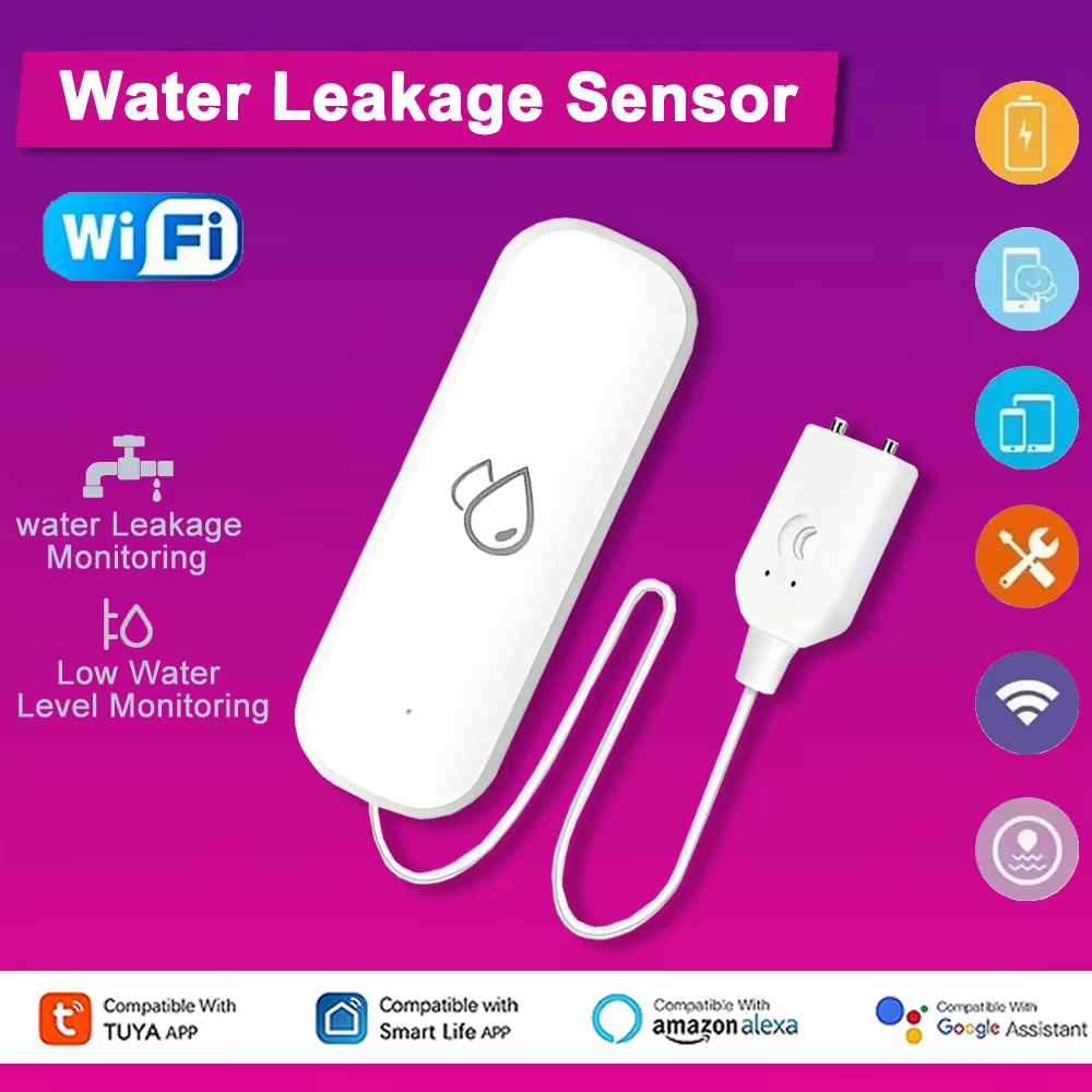 Water Leak Detector Wifi Alarm - Sensor de Alarme de Vazamento de