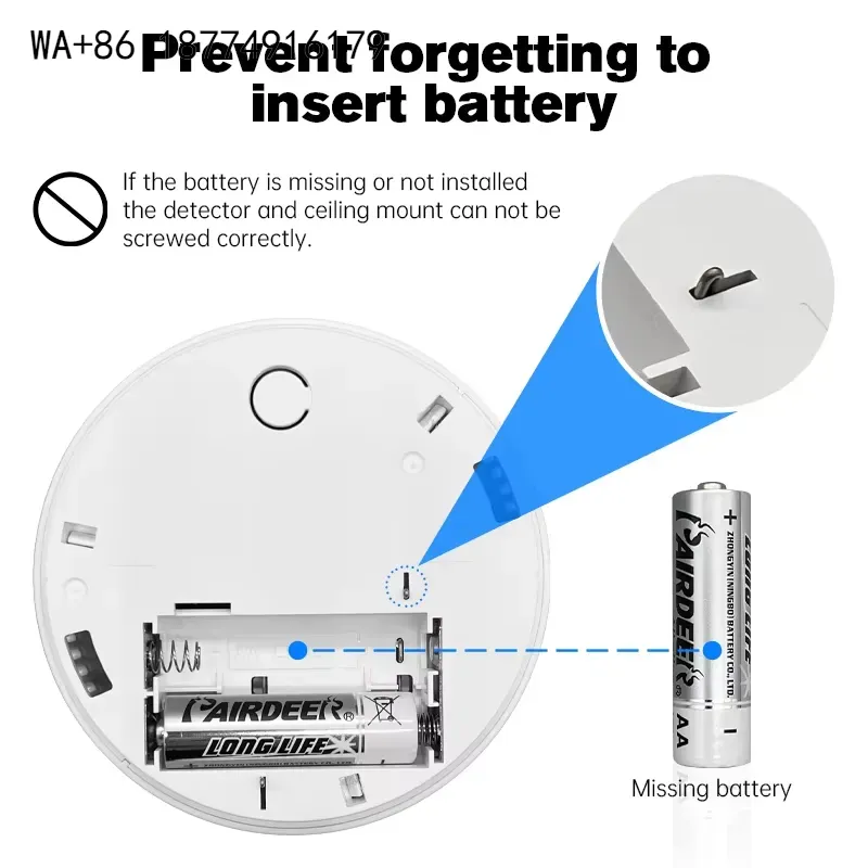Smart Smoke Detector Wifi - Fornecedor de fábrica wmwmnu, sensor de