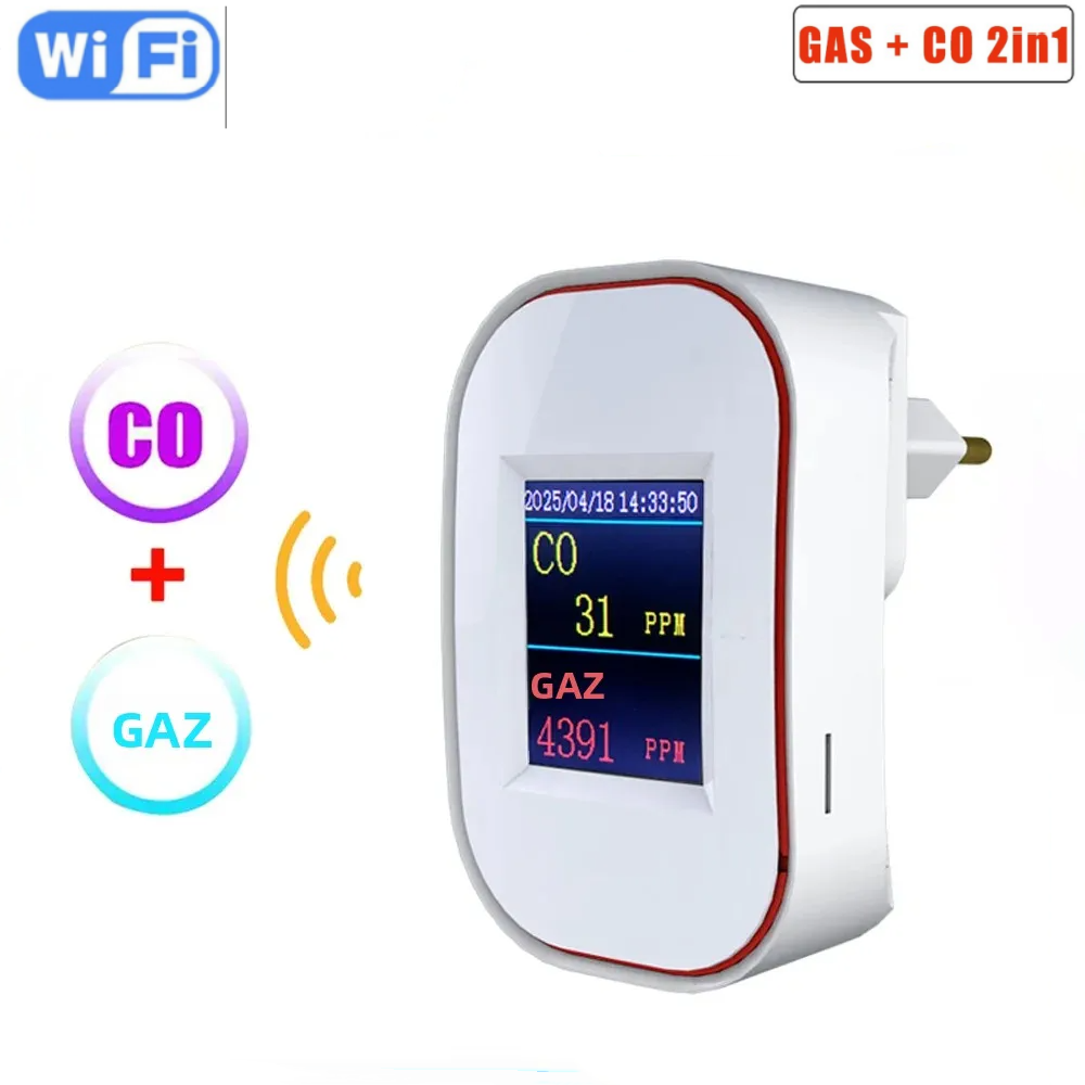 Smart Gas Leak Detector Lpg - Tuya vida inteligente wifi detector de