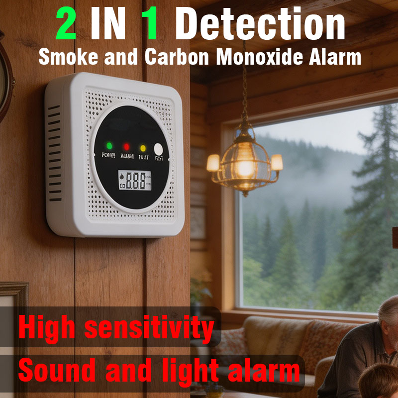 Carbon Monoxide Detector Combo - Detector de fumo e monóxido de
