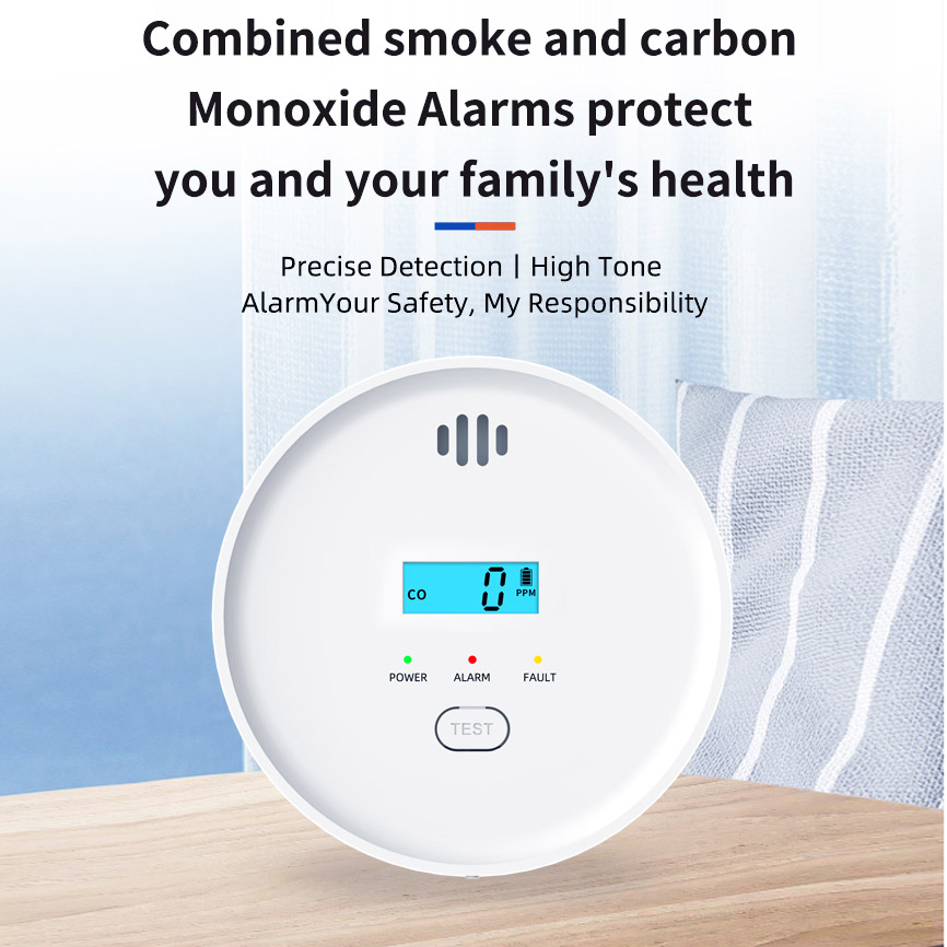 Smoke Alarm 10 Year Battery - Sensor de Monóxido de Carbono Independente