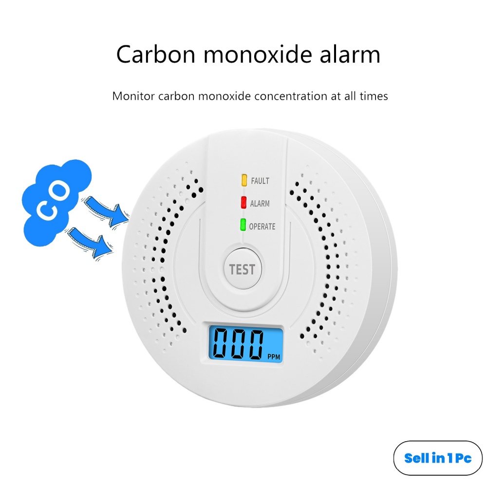 Carbon Monoxide Detector Combo - Detector de monóxido de carbono alarme