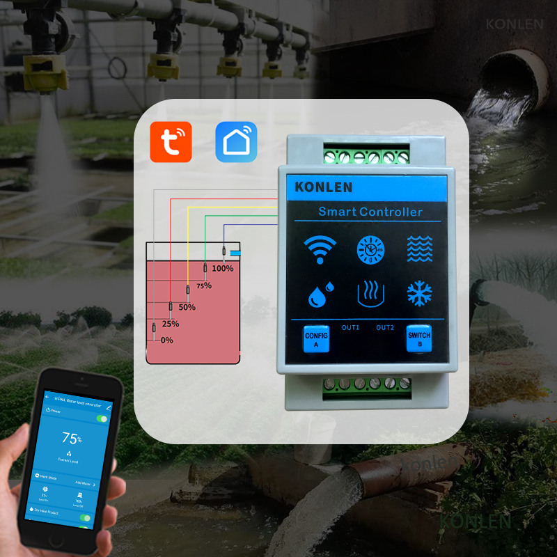 Konlen tuya sensor de nível ág - Water Leak Detector Wifi Alarm avaliação e preço
