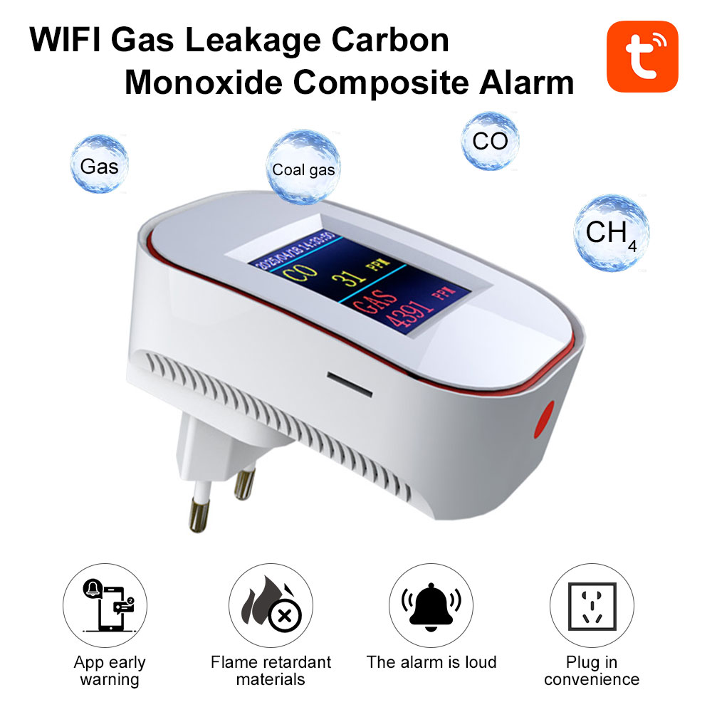 Tuya vida inteligente wifi det - Smart Gas Leak Detector Lpg avaliação e preço