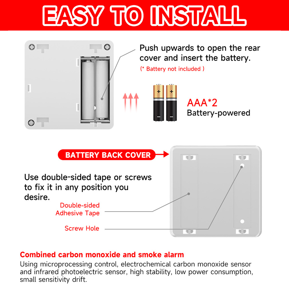 Detector de Fumaça e Monóxido  - Smart Smoke Detector Wifi avaliação e preço