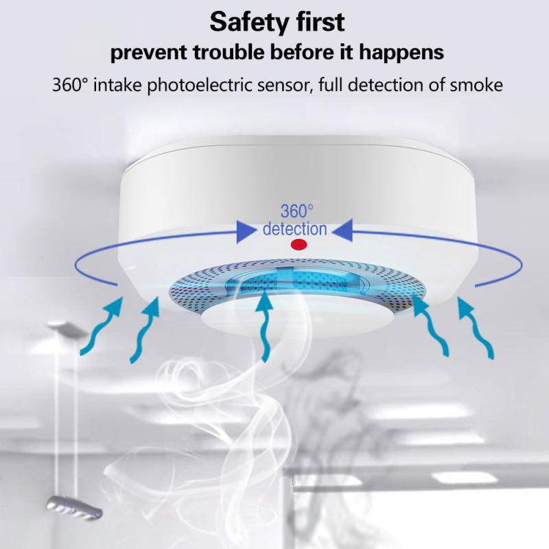 Tuya-WiFi Smoke Detector Senso - Smart Smoke Detector Wifi avaliação e preço