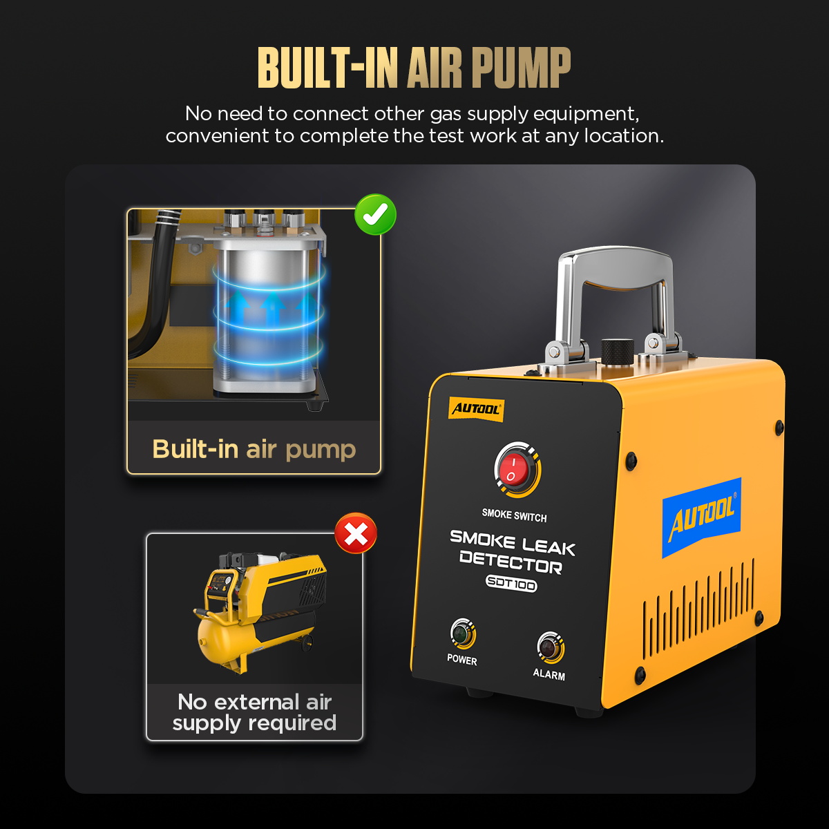 AUTOOL SDT100 Máquina de fumaç - Smoke Alarm Escape Light avaliação e preço