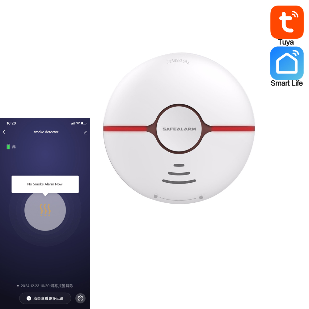 Vida inteligente tuya detector - Smoke Alarm Escape Light avaliação e preço