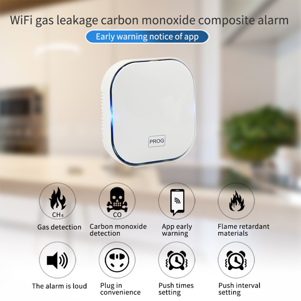 Tuya vida inteligente gás natu - Smart Gas Leak Detector Lpg avaliação e preço