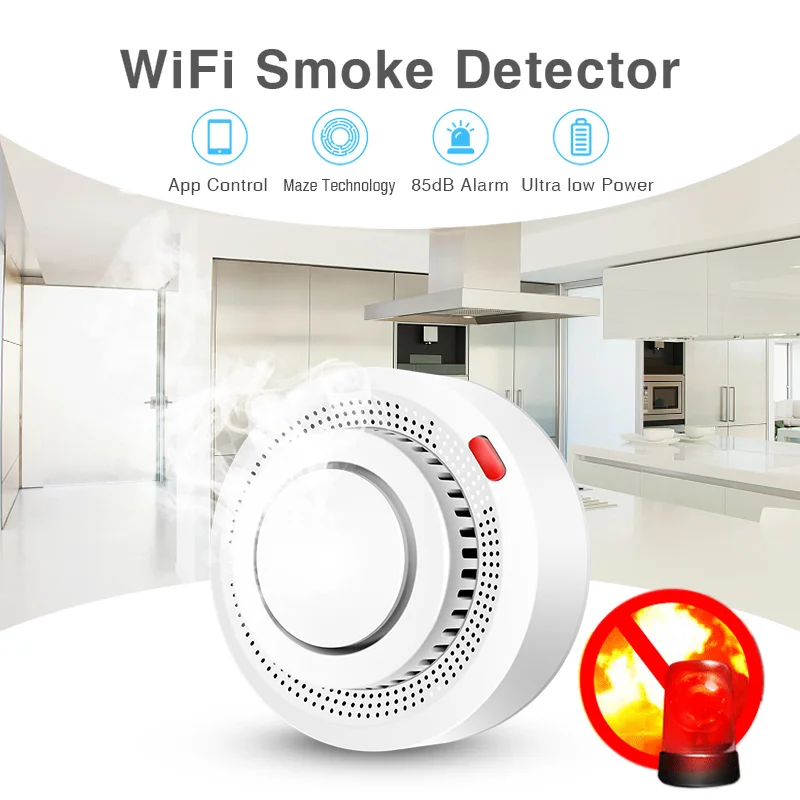 Sensor de Fumaça Inteligente T - Smart Smoke Detector Wifi avaliação e preço