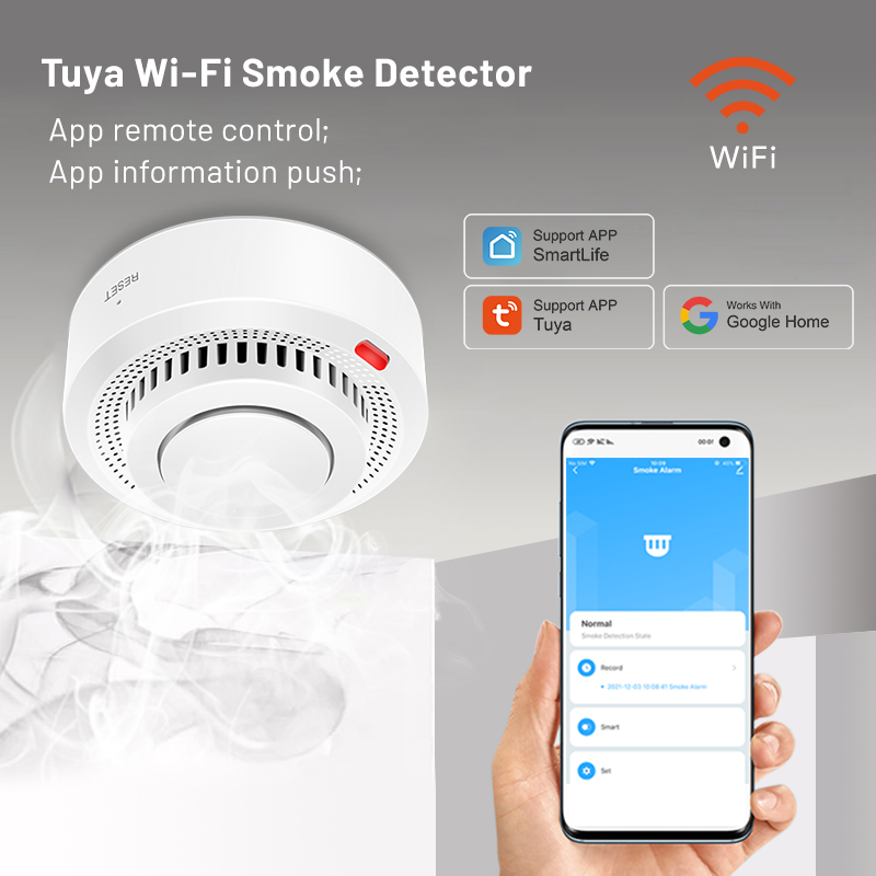 Sensor de Fumaça Inteligente T - Smart Smoke Detector Wifi avaliação e preço