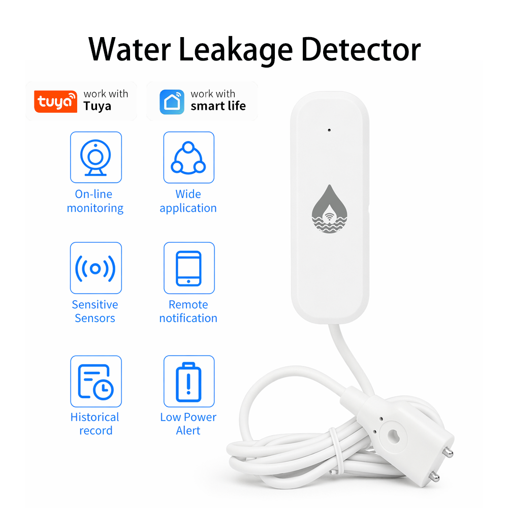 Sensor de Alarme de Vazamento  - Water Leak Detector Wifi Alarm avaliação e preço