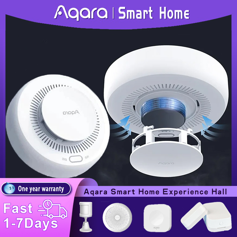 Sensor de deteção de fumo inte - Zigbee Smoke Sensor Tuya avaliação e preço
