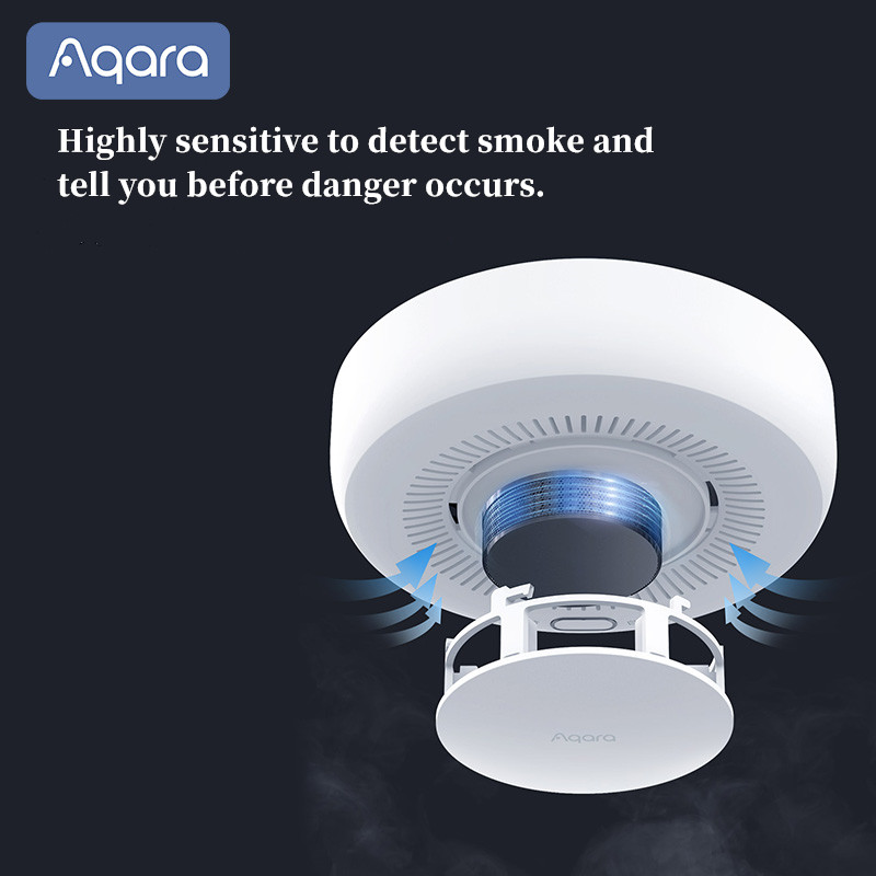 Sensor de deteção de fumo inte - Zigbee Smoke Sensor Tuya avaliação e preço