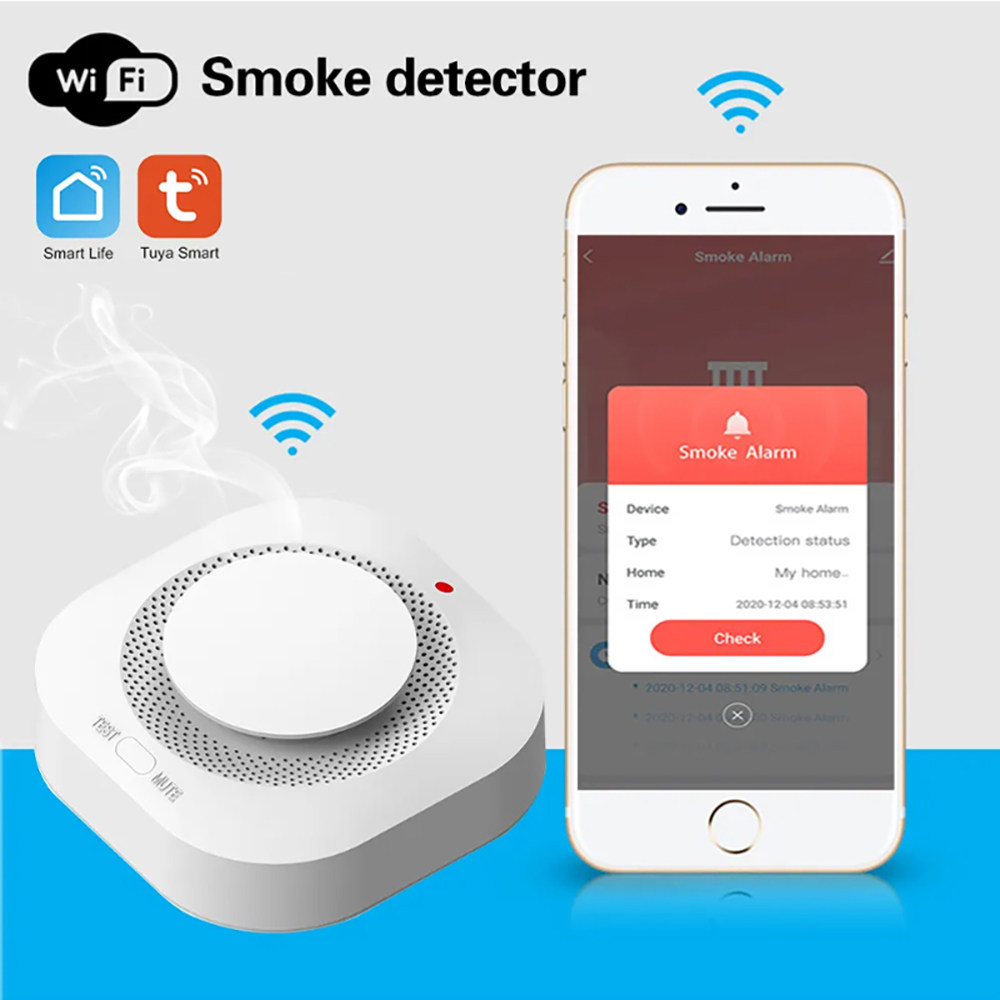 Detector de Fumaça Inteligente - Smart Smoke Detector Wifi avaliação e preço