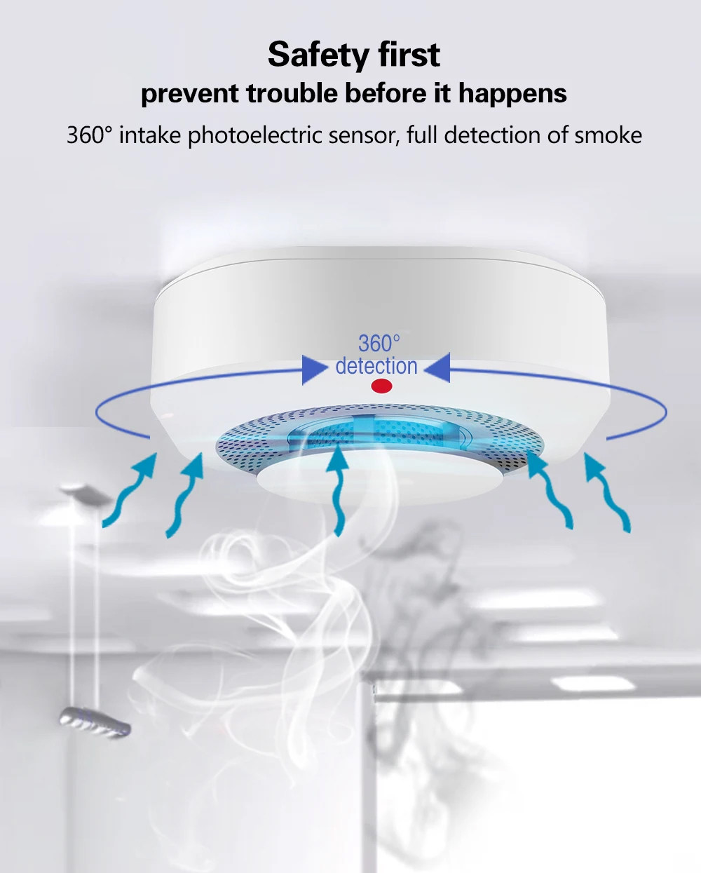 Detector de Fumaça Inteligente - Smart Smoke Detector Wifi avaliação e preço