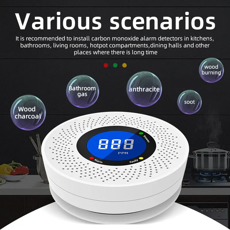 Detector de fumaça de envenena - Carbon Monoxide Detector Combo avaliação e preço