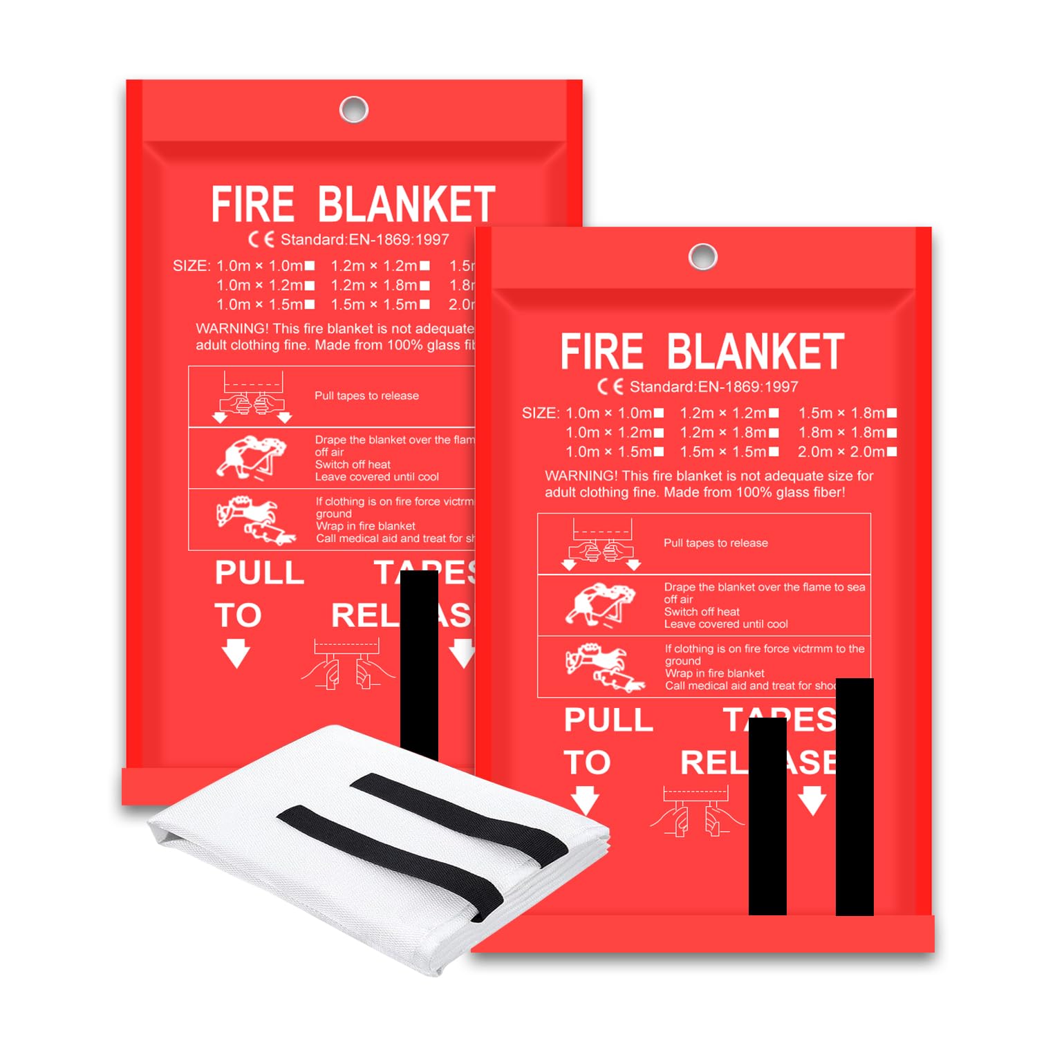 Cobertor de fogo 2 pacotes 2*2 - Fire Blanket Fiberglass avaliação e preço