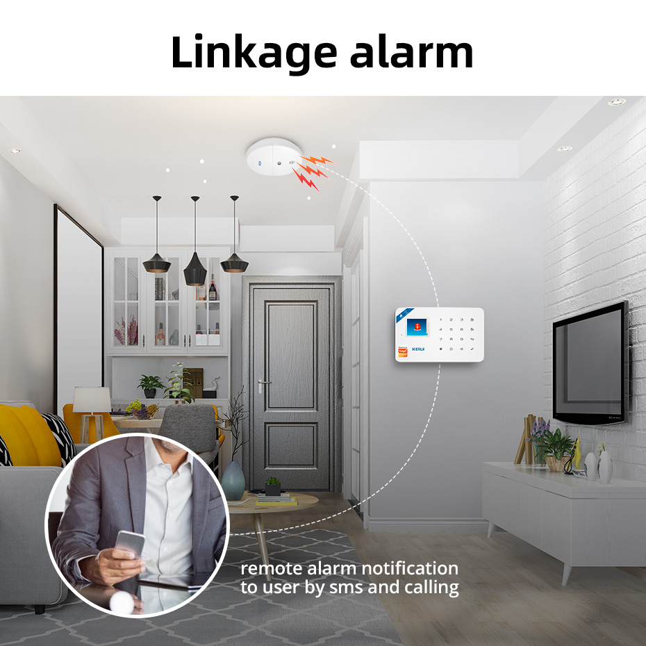 Kerui 5/10pcs 433MHZ sem fio c - Smart Smoke Detector Wifi avaliação e preço