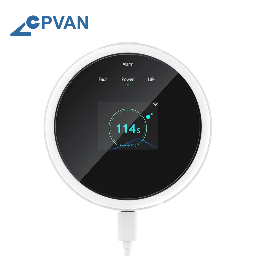 Cpvan tuya wifi sensor de alar - Smart Gas Leak Detector Lpg avaliação e preço
