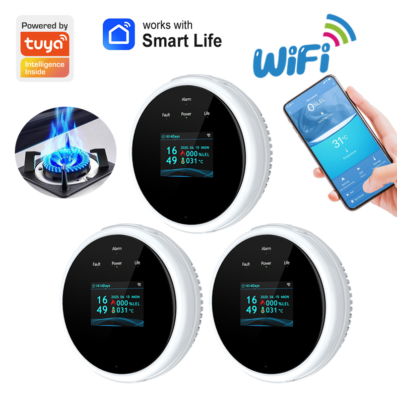Tuya-Home Detector De Gás GLP, - Smart Gas Leak Detector Lpg avaliação e preço