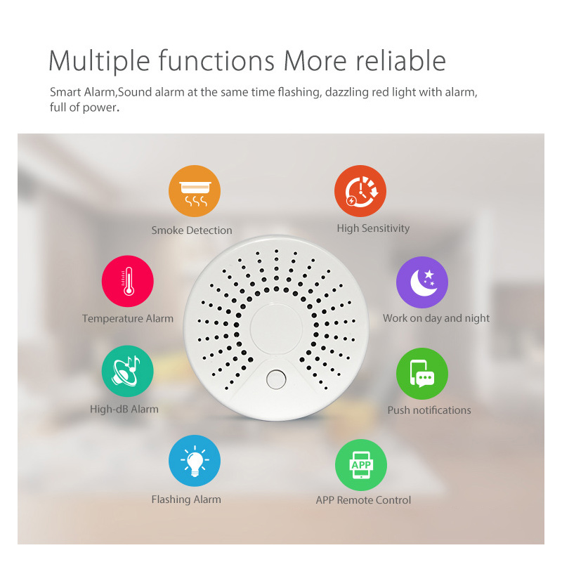 Detector de Fumaça Inteligente - Smart Smoke Detector Wifi avaliação e preço