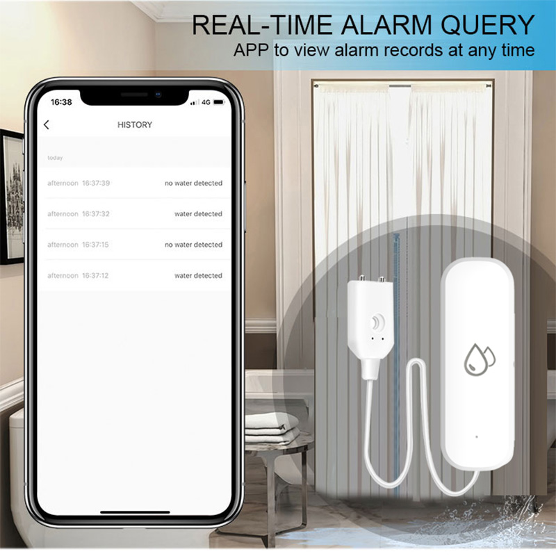 Sensor de Alarme de Vazamento  - Water Leak Detector Wifi Alarm avaliação e preço