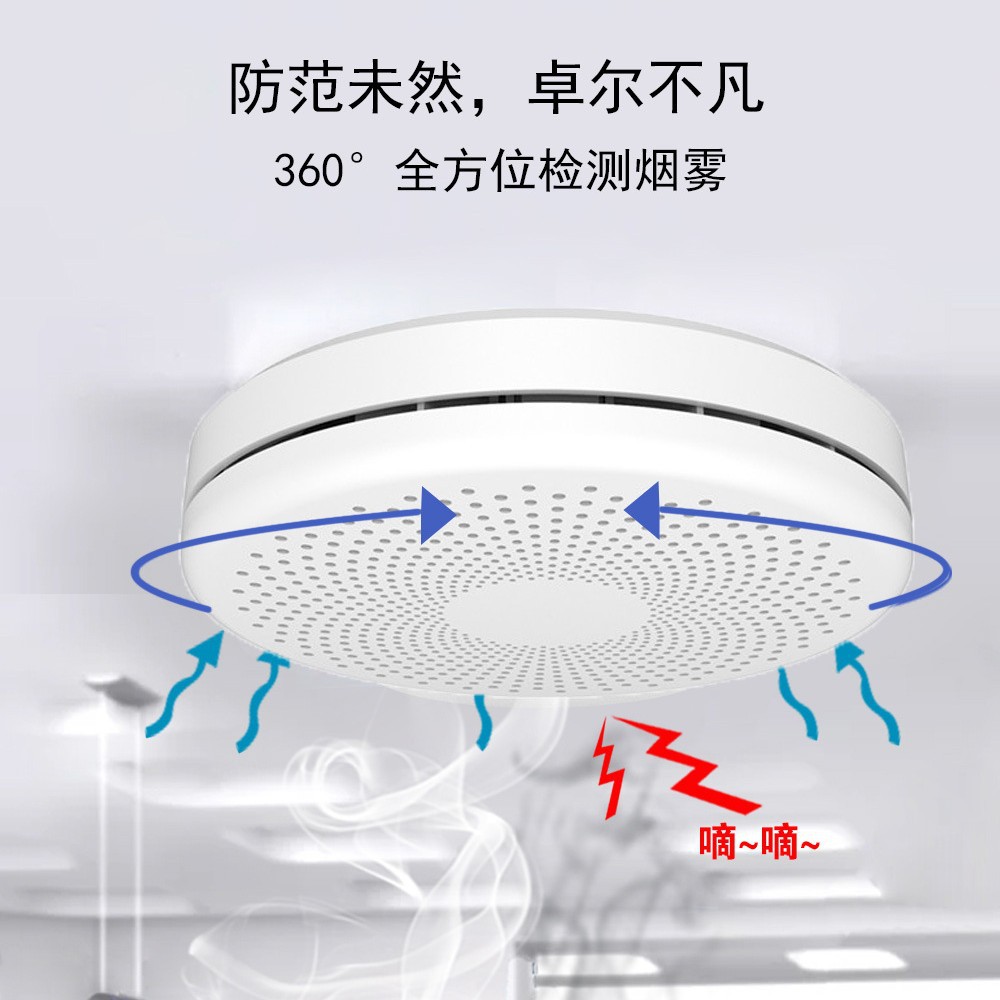 Nova Versão 2 em 1 WiFi Tuya S - Smart Smoke Detector Wifi avaliação e preço