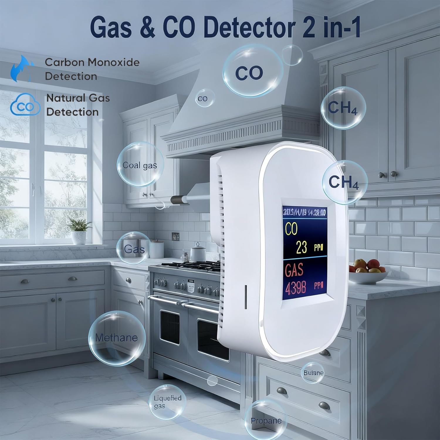 Tuya vida inteligente gás natu - Smart Gas Leak Detector Lpg avaliação e preço
