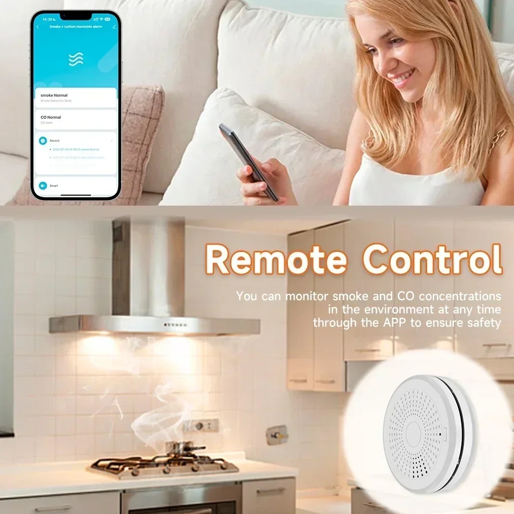 Alarme Composto Inteligente Zi - Zigbee Smoke Sensor Tuya avaliação e preço