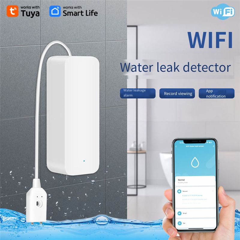 Sensor de Vazamento de Água Tu - Water Leak Detector Wifi Alarm avaliação e preço