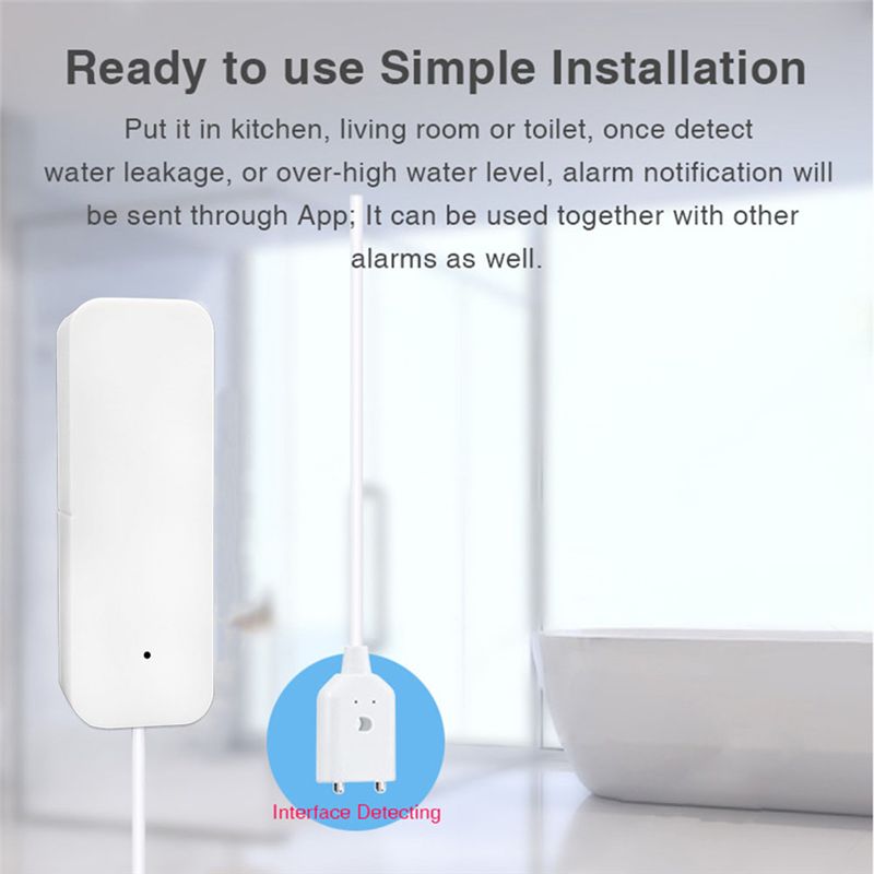 Sensor de Vazamento de Água Tu - Water Leak Detector Wifi Alarm avaliação e preço
