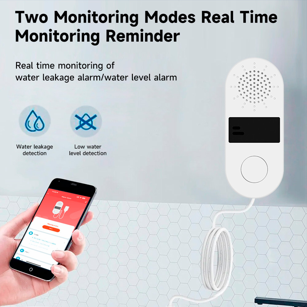 Tuya WiFi Detector De Vazament - Water Leak Detector Wifi Alarm avaliação e preço