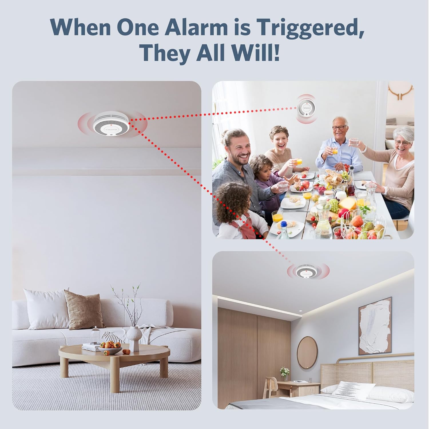 Alarme de fumaça tuya interlig - Smoke Alarm 10 Year Battery avaliação e preço