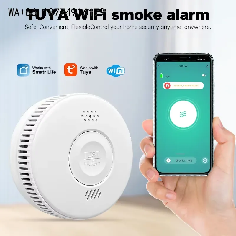 wmwmnu Detetor de Fumaça e Fug - Smart Smoke Detector Wifi avaliação e preço