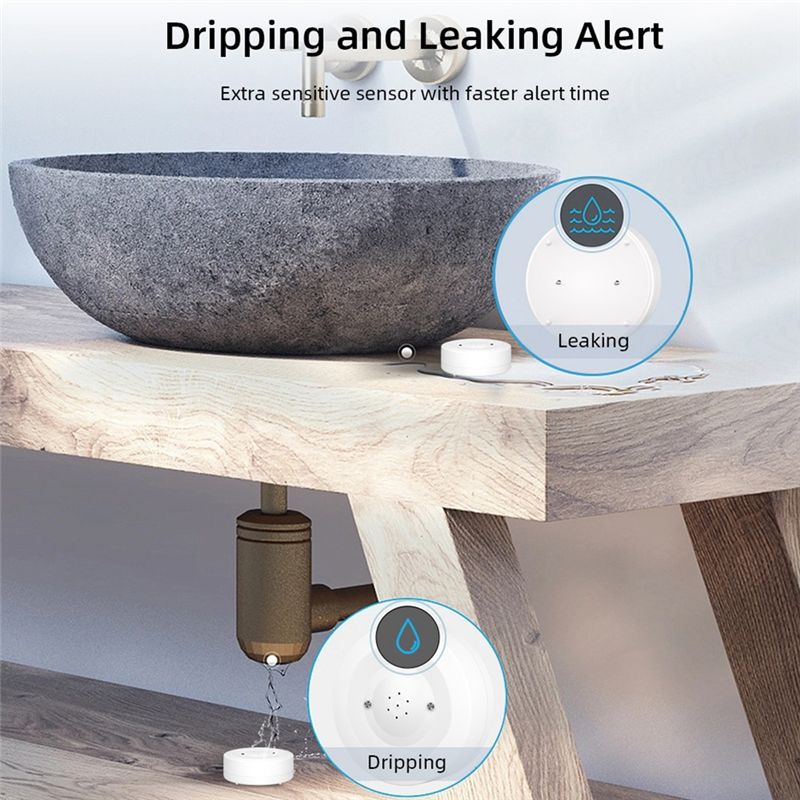 Sensor de Vazamento de Água In - Water Leak Detector Wifi Alarm avaliação e preço