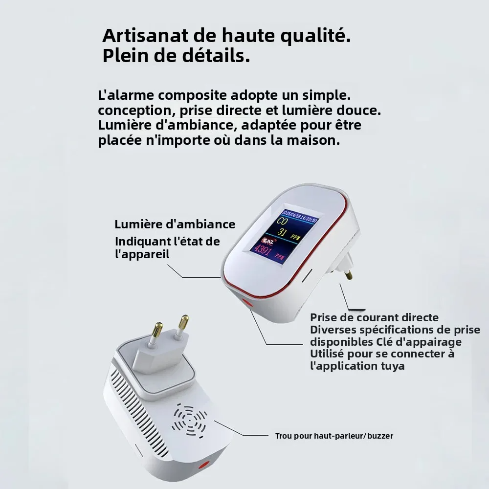 Tuya vida inteligente wifi det - Smart Gas Leak Detector Lpg avaliação e preço