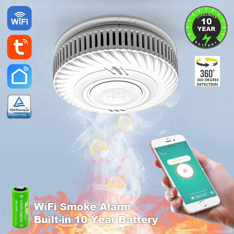 Detector de fumaça inteligente - Smoke Alarm 10 Year Battery avaliação e preço