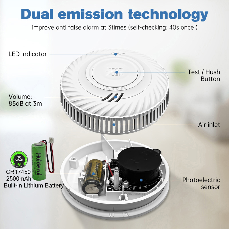 Detector de fumaça inteligente - Smoke Alarm 10 Year Battery avaliação e preço