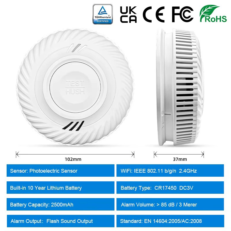 Detector de fumaça inteligente - Smoke Alarm 10 Year Battery avaliação e preço