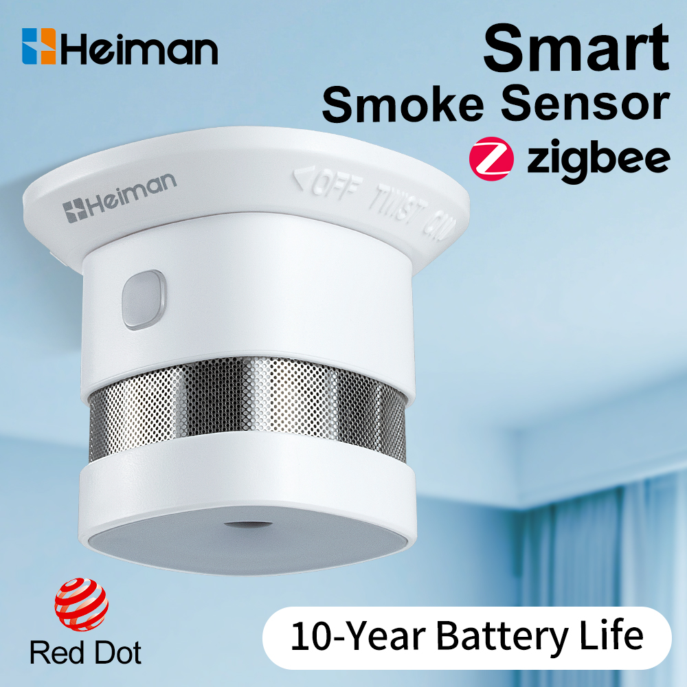 Detector de fumaça HEIMAN Zigb - Zigbee Smoke Sensor Tuya avaliação e preço