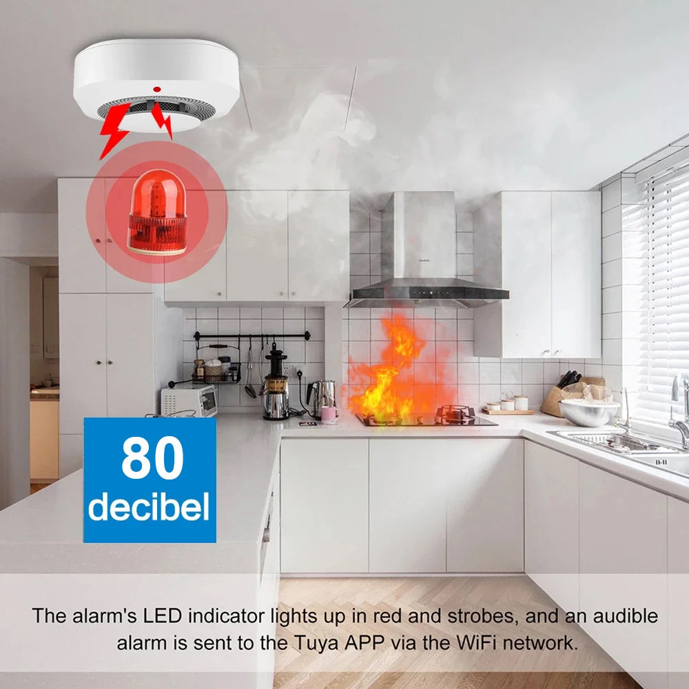 Detector de fumaça inteligente - Smart Smoke Detector Wifi avaliação e preço