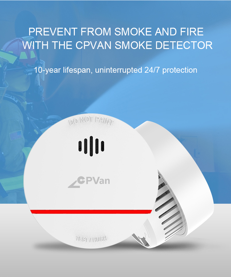 CPvan SM01 2 pçs/lote EN14604  - Smoke Alarm 10 Year Battery avaliação e preço